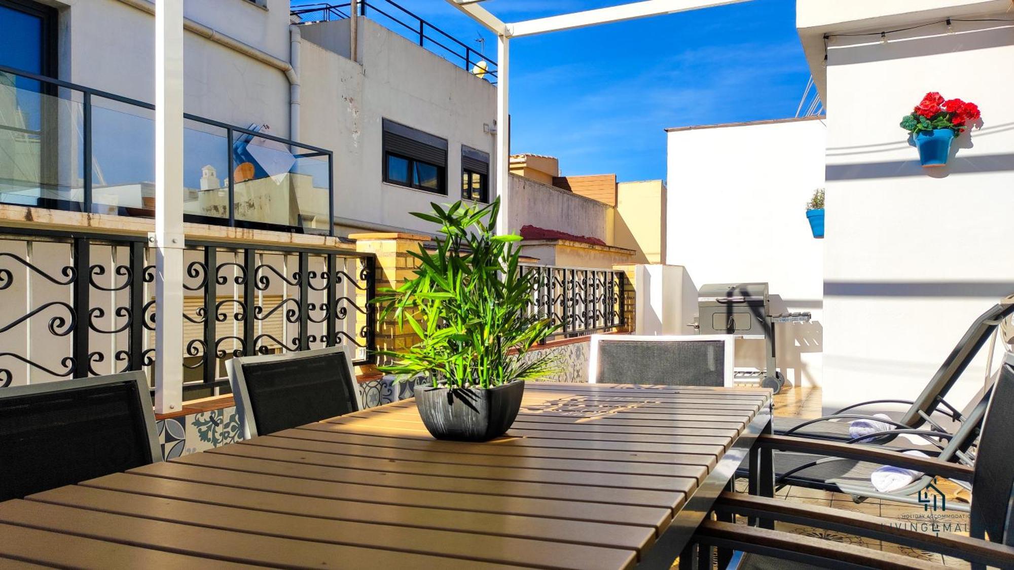 Appartement Living4Malaga Sun&Terrace Penthouse Extérieur photo